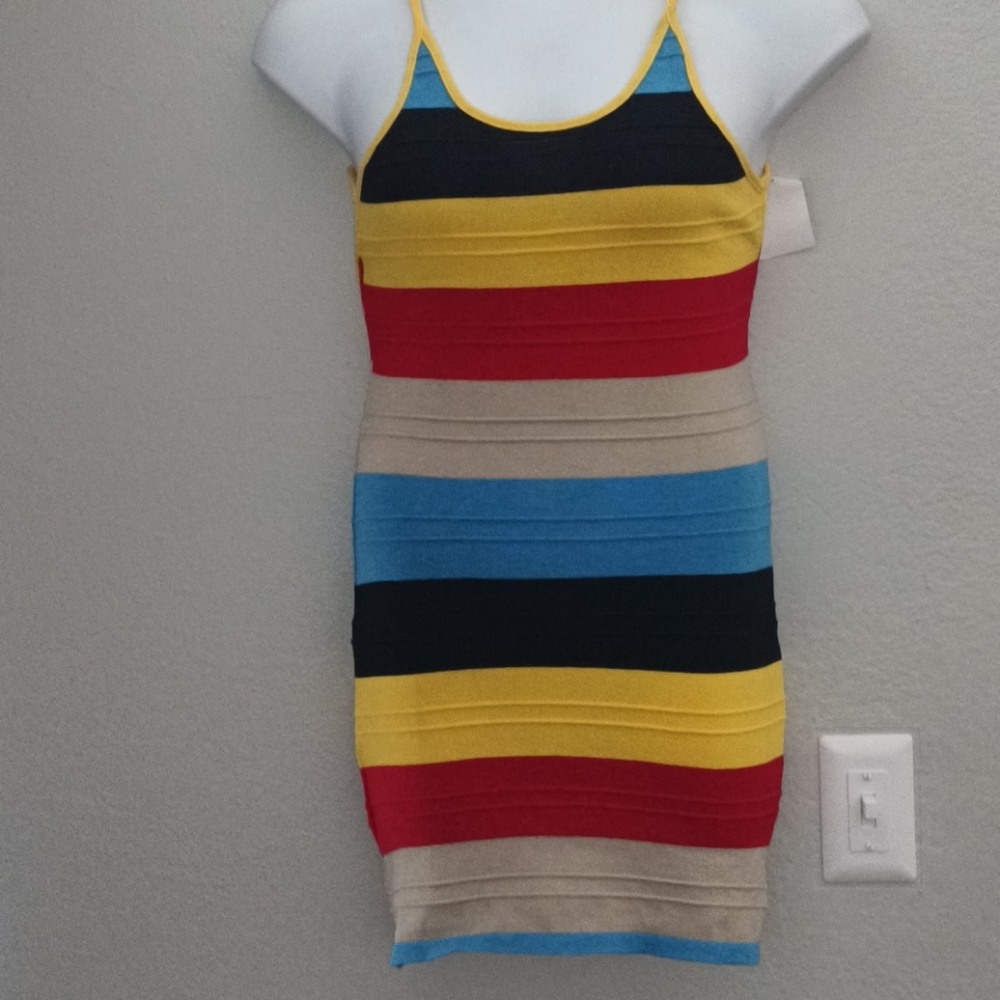 Multi color bodycon dress